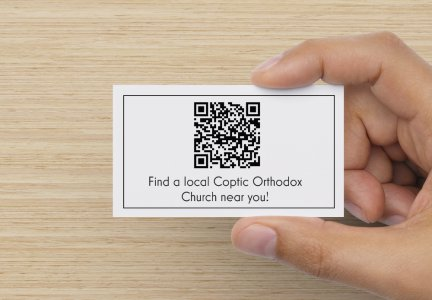 Scan bar-code and ‘Find a local Coptic Orthodox Church’